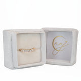 Marquise and Round Diamond Band in Solid 14k White, Yellow or Rose Gold