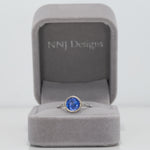 14K white gold tanzanite ring