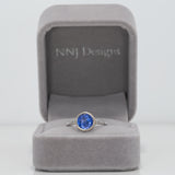 14K white gold tanzanite ring