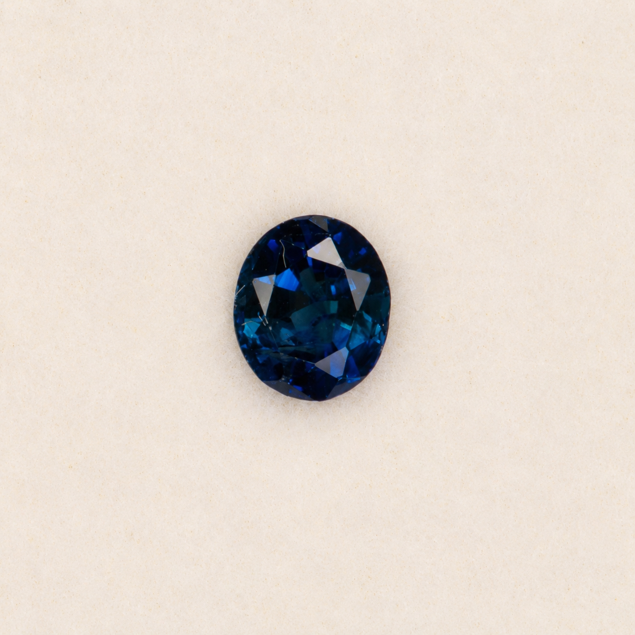 0.53 carat natural AA grade blue sapphire, oval 5x4mm loose gemstone