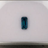 Natural Cambodian Blue Zircon Emerald Cut 9.8x4.9x6.7mm 4.5ct Loose Gemstone