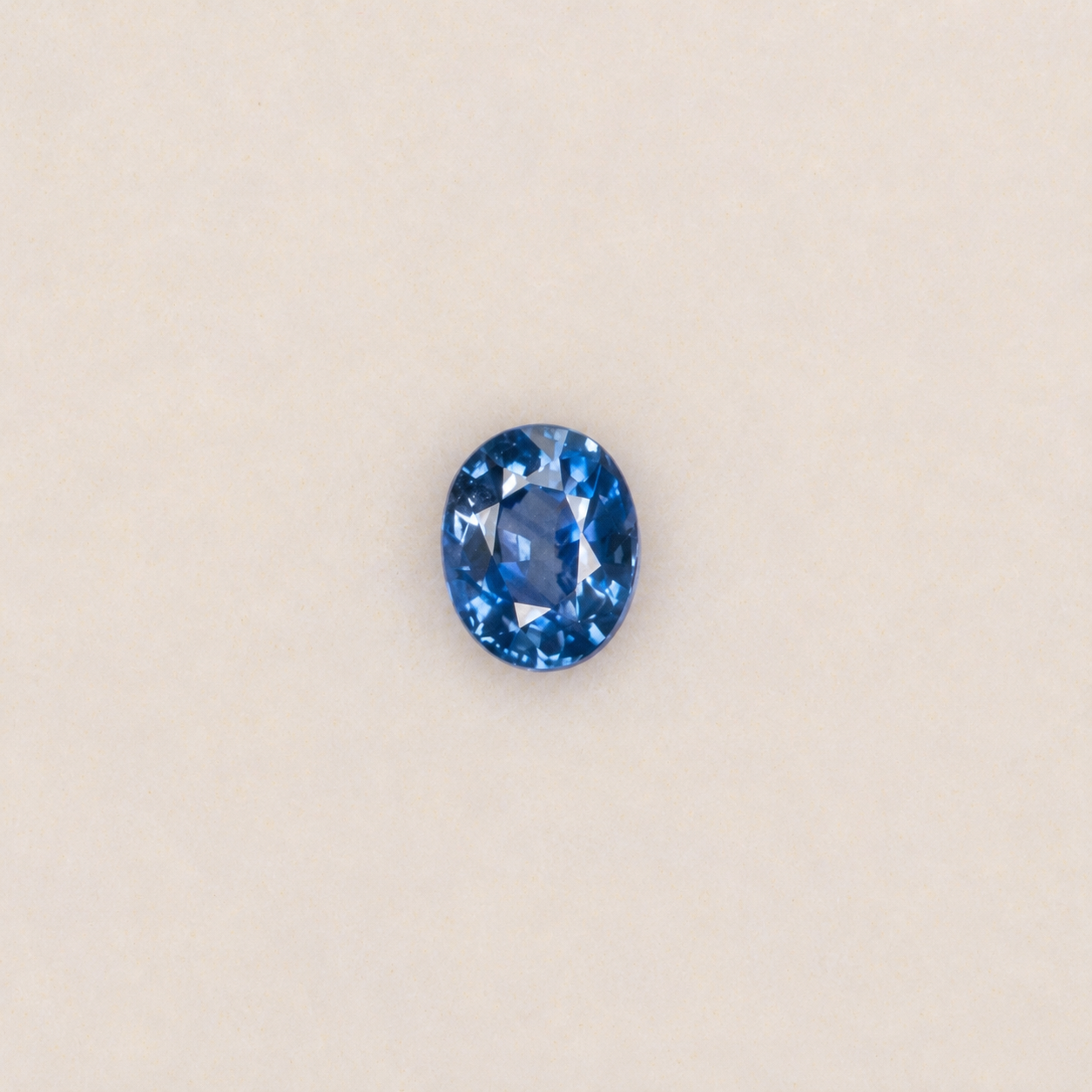 0.38 carat natural cornflower blue sapphire, oval 4.5x3.5mm loose gemstone
