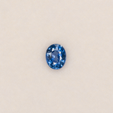 0.38 carat natural cornflower blue sapphire, oval 4.5x3.5mm loose gemstone