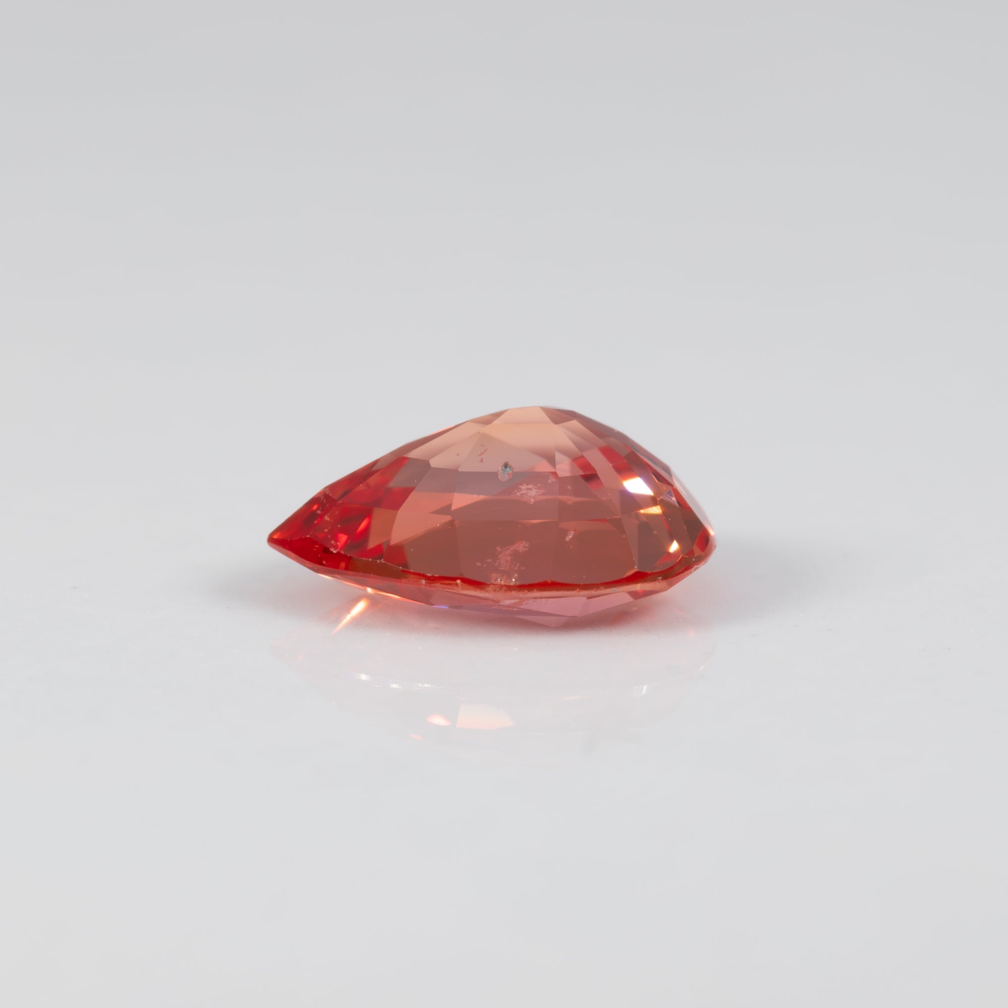 1.09 carat natural padparadscha sapphire pear 7x6mm loose gemstone – view 5