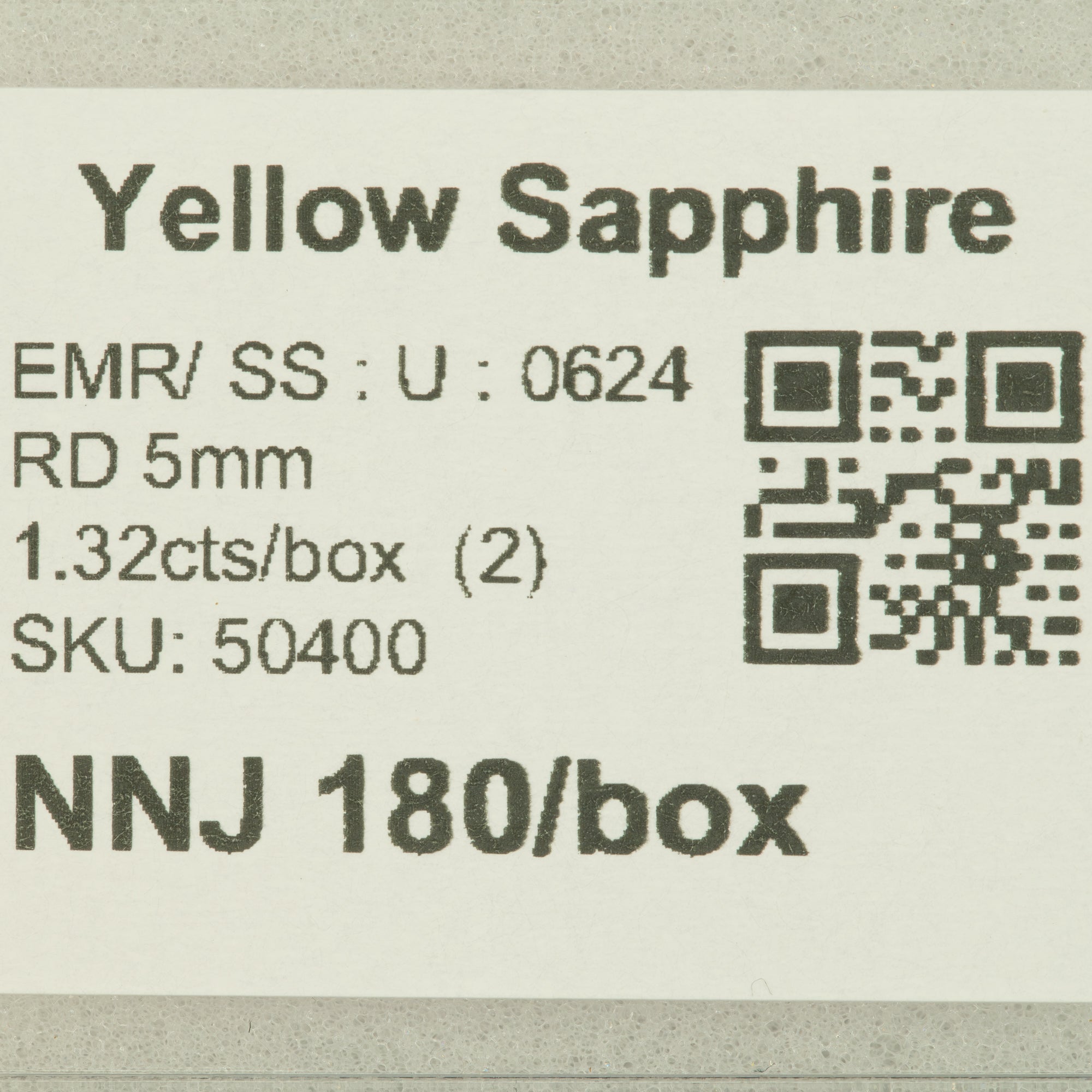 0.66 carat natural yellow sapphire round 5mm loose gemstone – view 2