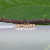 14K yellow gold diamond eternity band