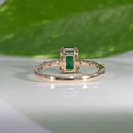 14K Yellow Gold Zambian Emerald Ring