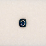 1.10 carat natural peacock sapphire, cushion 6x5mm Ceylon loose gemstone