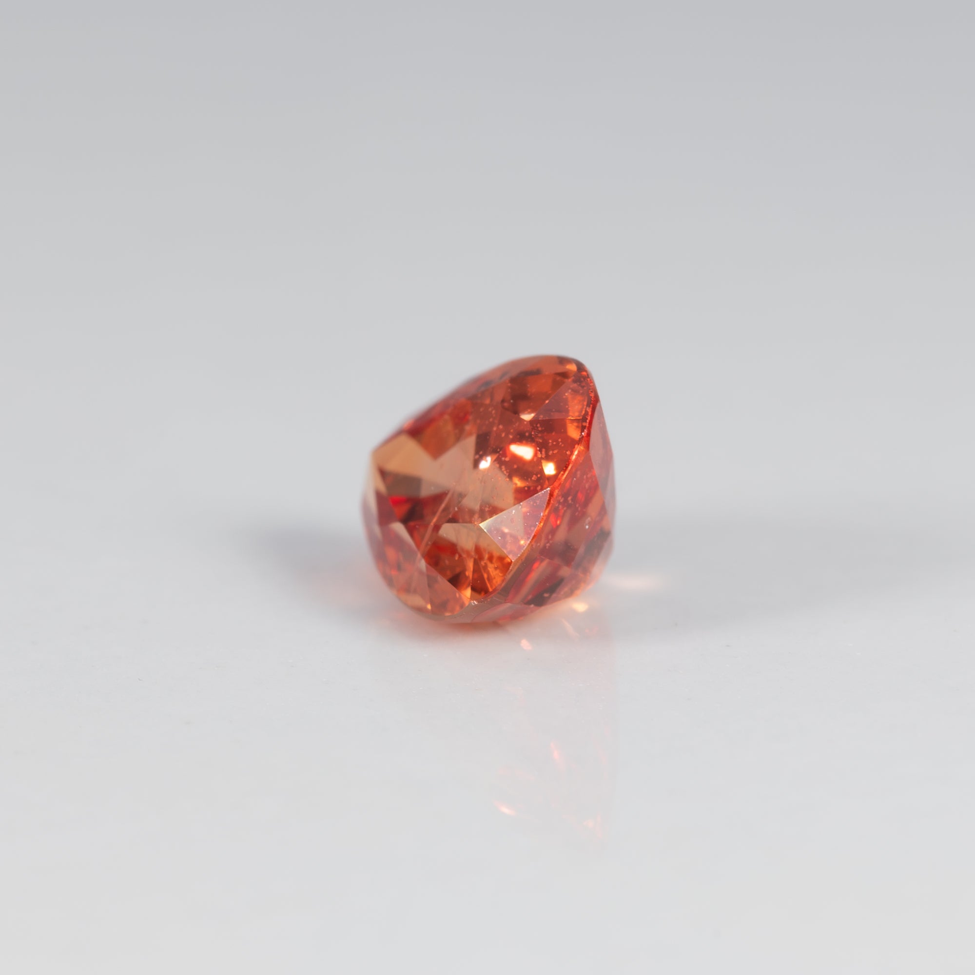 1.62 carat natural padparadscha sapphire pear 8x6mm loose gemstone – view 4