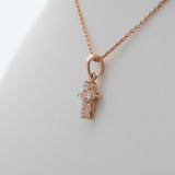 Lab Grown Diamond Cross Pendant in Solid 14K Gold | Elegant Fine Jewelry Gift for Women, Graduation & Special Occasions
