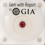 Premium GIA Certified Burma Ruby Cushion Cut 1.79cts 6.73x6.13mm – Heated Red Gemstone