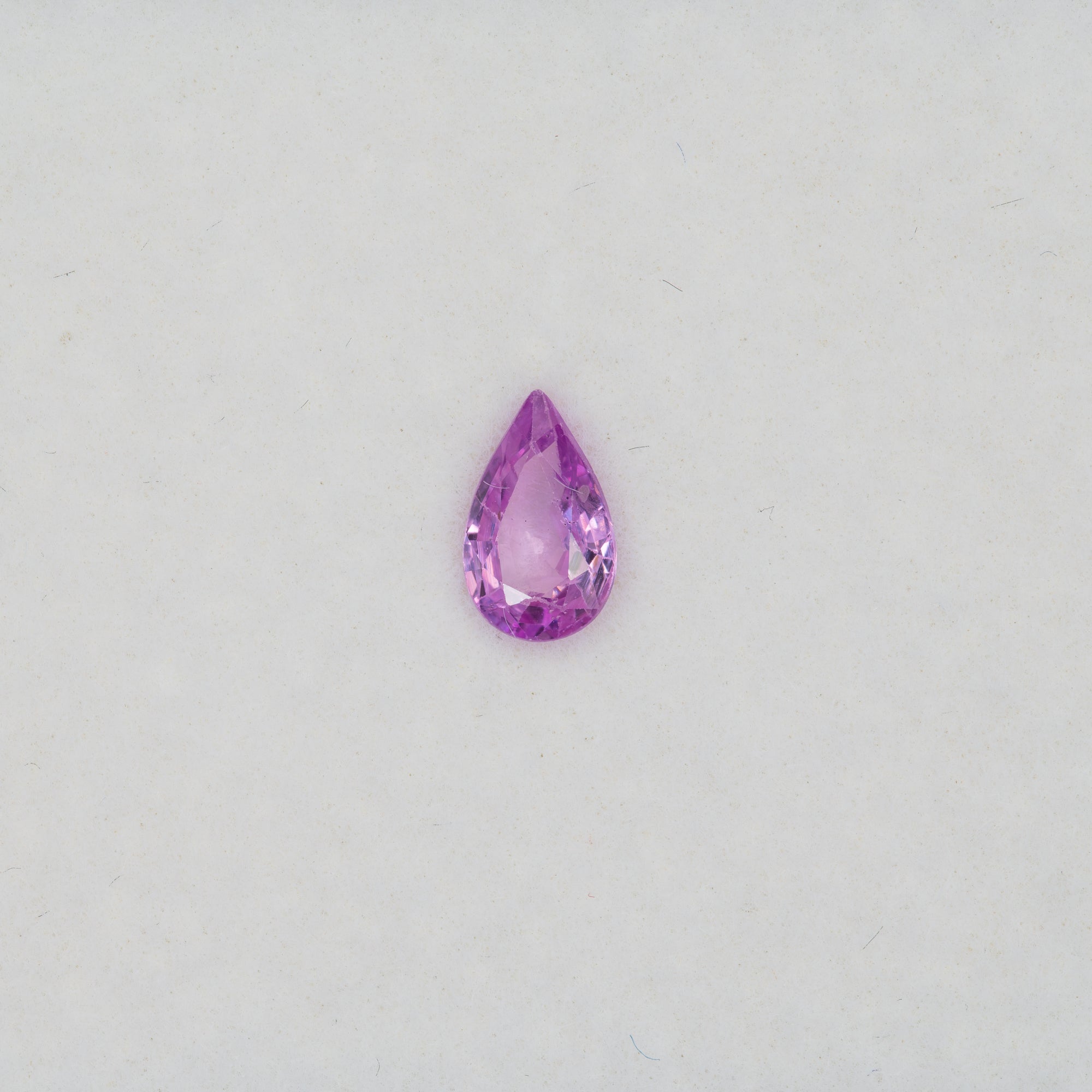 0.66 carat natural purple sapphire, pear 7x4mm loose gemstone