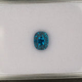 natural cambodian blue zircon cushion loose gemstone