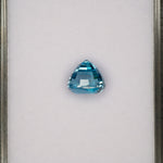 natural cambodian blue zircon cushion loose gemstone