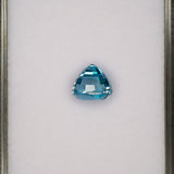 natural cambodian blue zircon cushion loose gemstone
