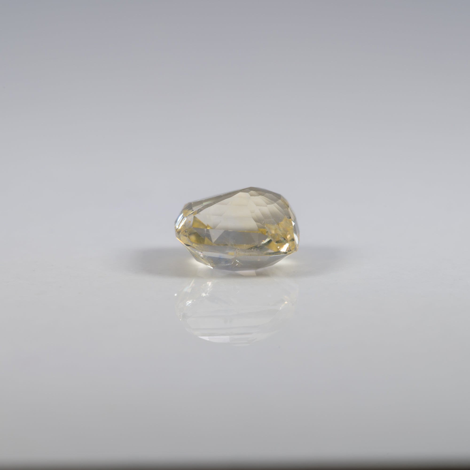 3.21 carat natural canary sapphire cushion 7.8x7.3mm loose gemstone – view 5