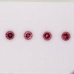 0.35ct Rhodolite Garnet round 4mm loose pink gemstone