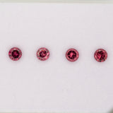 0.35ct Rhodolite Garnet round 4mm loose pink gemstone