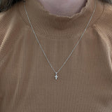Lab Grown Diamond Cross Pendant in Solid 14K Gold | Elegant Graduation Gift & Timeless Fine Jewelry