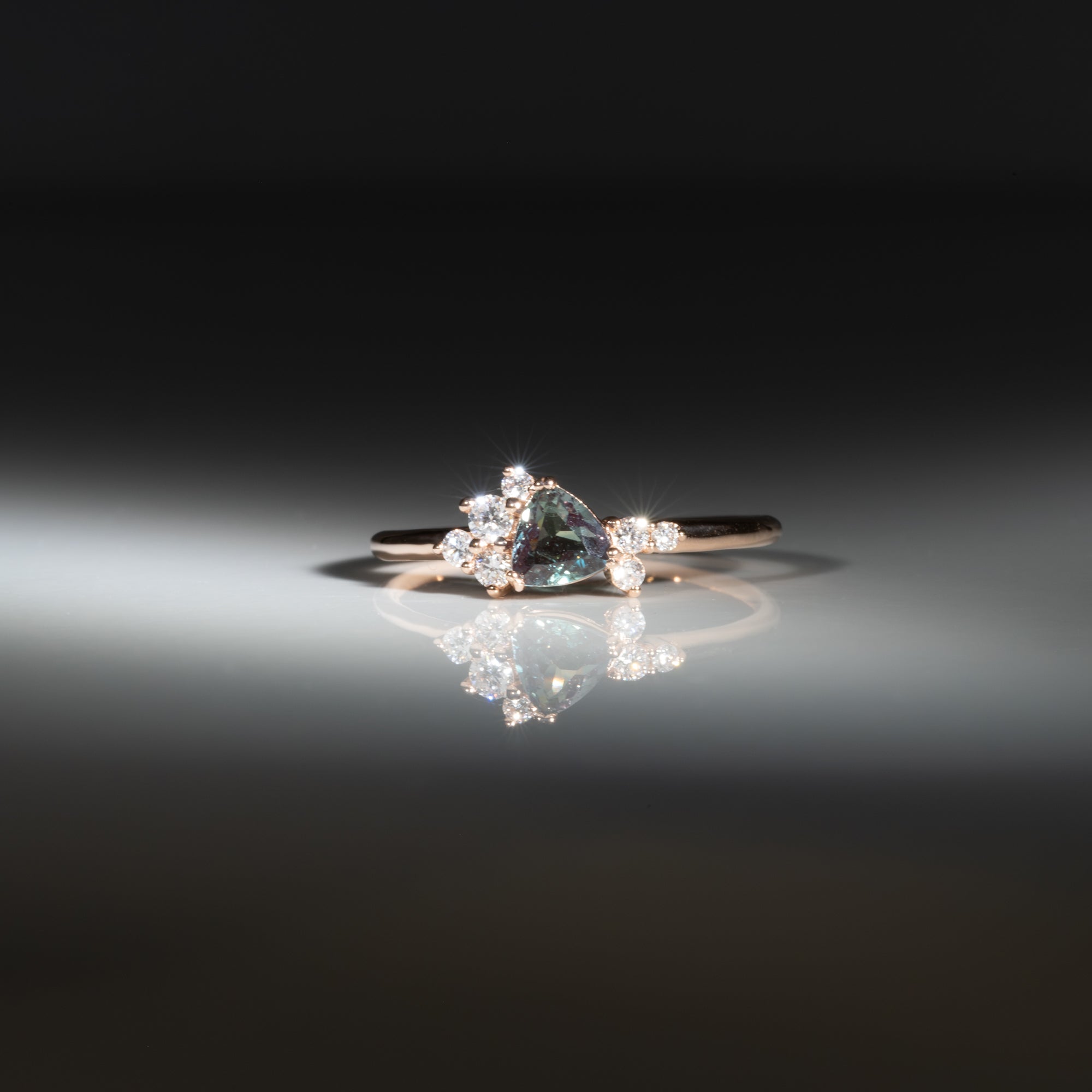 14K Rose Gold Alexandrite Ring