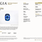 GIA certified natural ceylon sapphire cushion loose gemstone