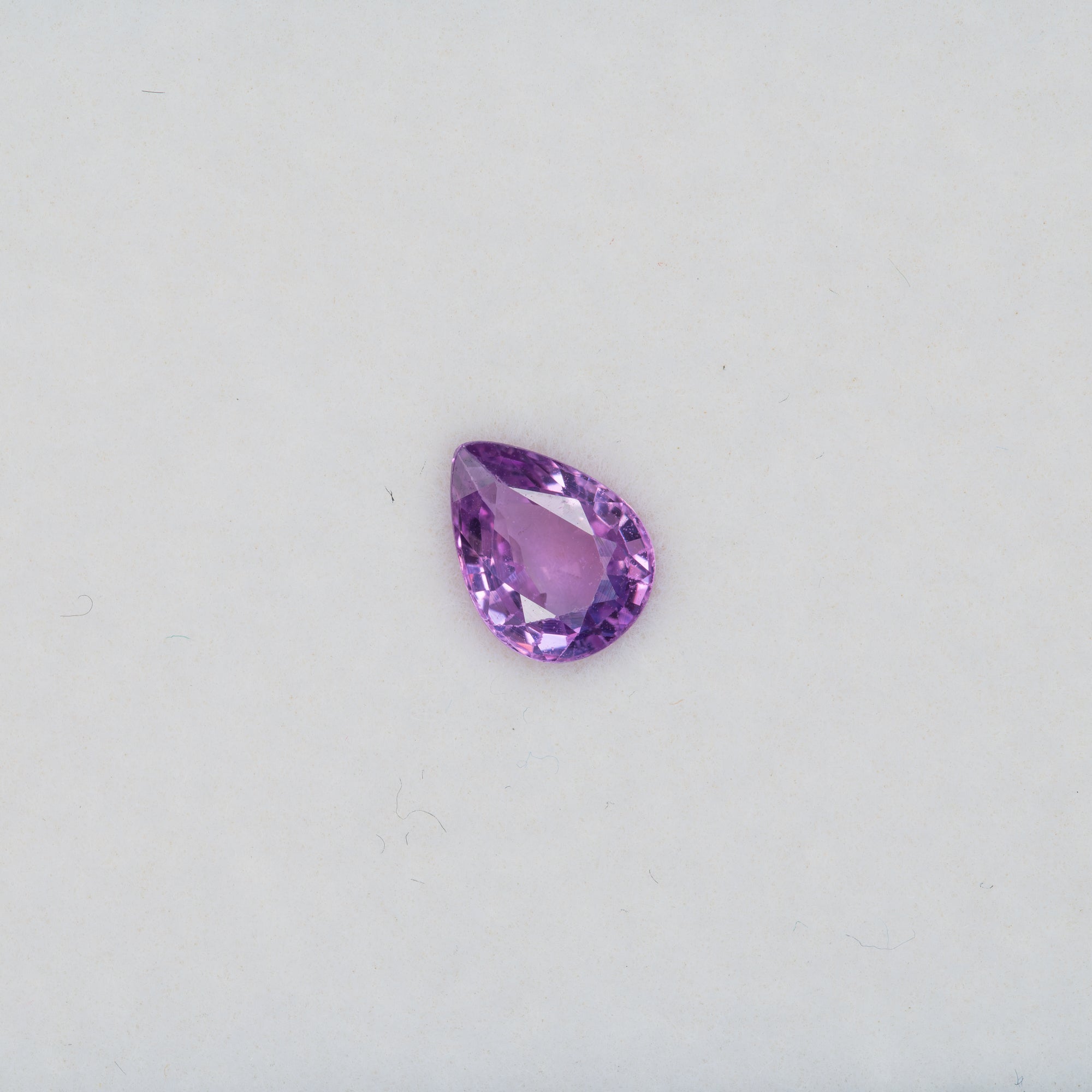 0.94 carat natural purple sapphire pear 7x5mm loose gemstone – view 2