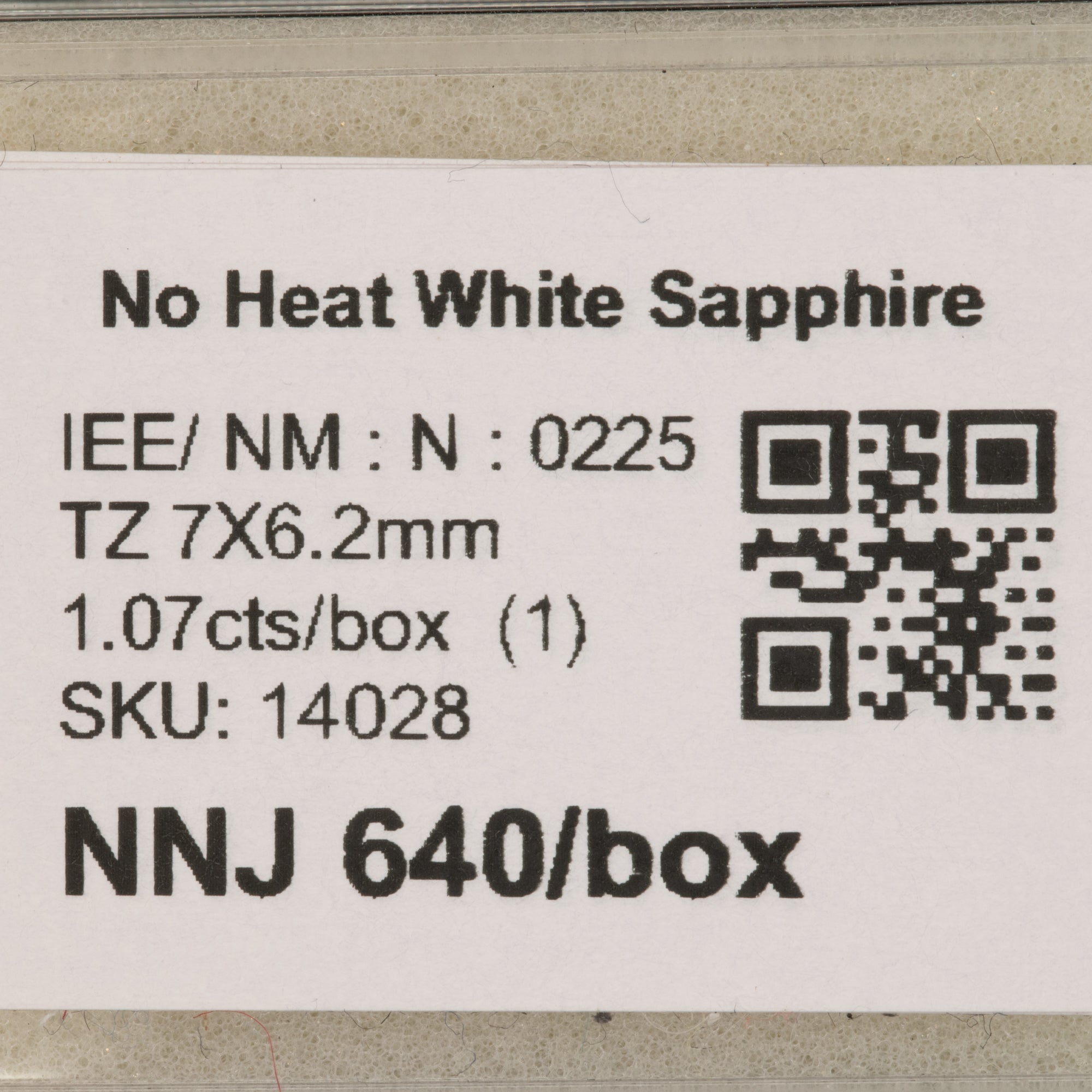 1.07 carat natural Ceylon white sapphire shield cut 7x6.2mm loose gemstone – view 2