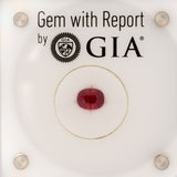 GIA Certified Burma Ruby Cushion Cut 7.4×5.71 mm 1.73-Carat Natural Loose Gemstone