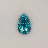 Natural Cambodian Blue Zircon Pear Shape 9.3x5.9x6.1mm 3.3ct Loose Gemstone