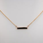 14K yellow gold zambian emerald necklace