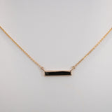 14K yellow gold zambian emerald necklace