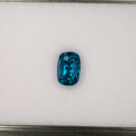 natural cambodian blue zircon cushion loose gemstone