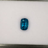 natural cambodian blue zircon cushion loose gemstone
