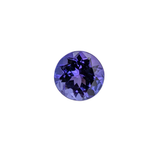 AAA Vivid Blue Tanzanite 1.6 Ct Round 7 mm Natural Gemstone – Brilliant Cut Fine Tanzanite for Custom Jewelry