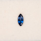0.95 carat natural blue sapphire, marquise 9.7x4.3mm loose gemstone