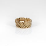 solid 14K yellow gold flex estate band