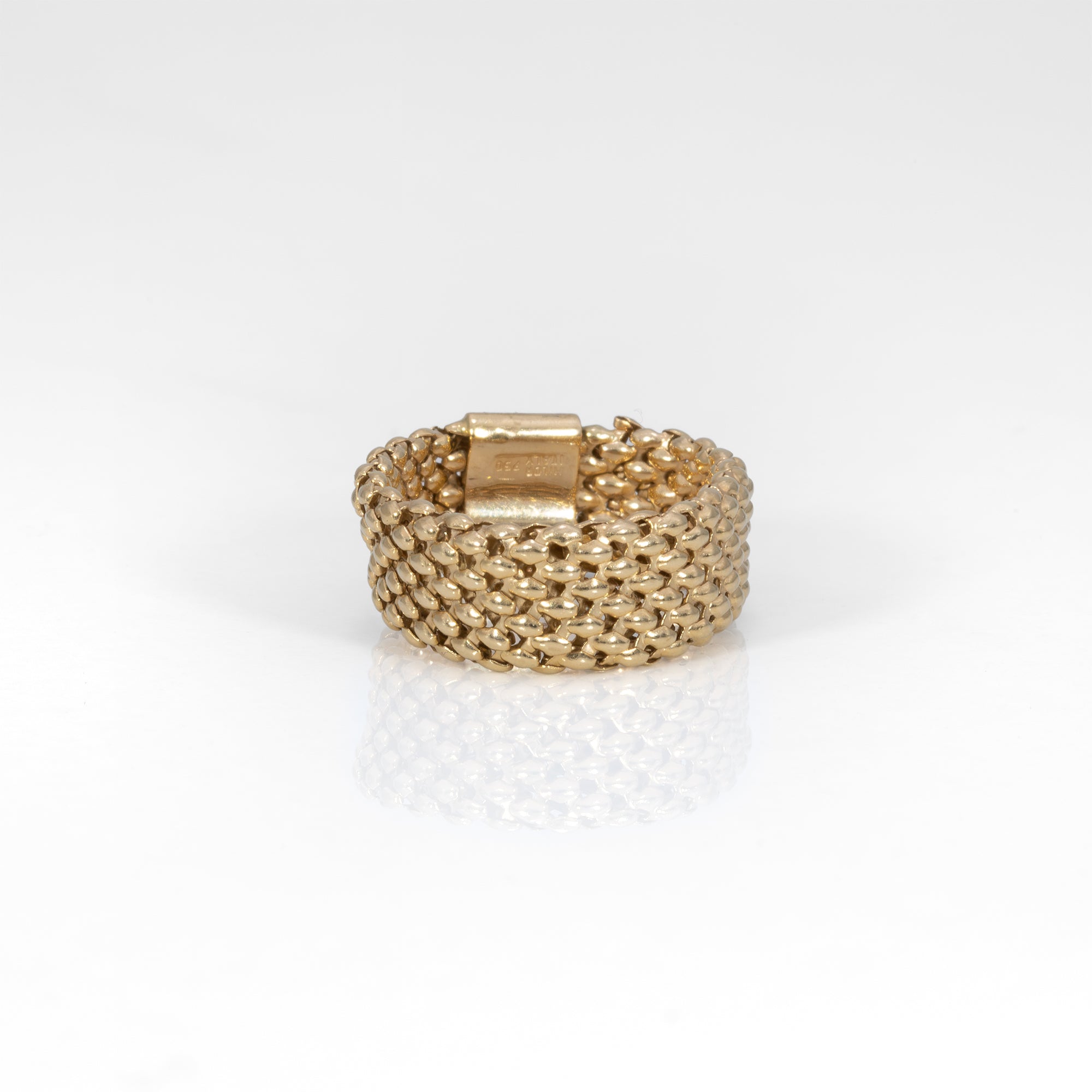 solid 14K yellow gold flex estate band