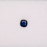 0.55 carat natural blue sapphire, cushion 4.9mm Ceylon loose gemstone