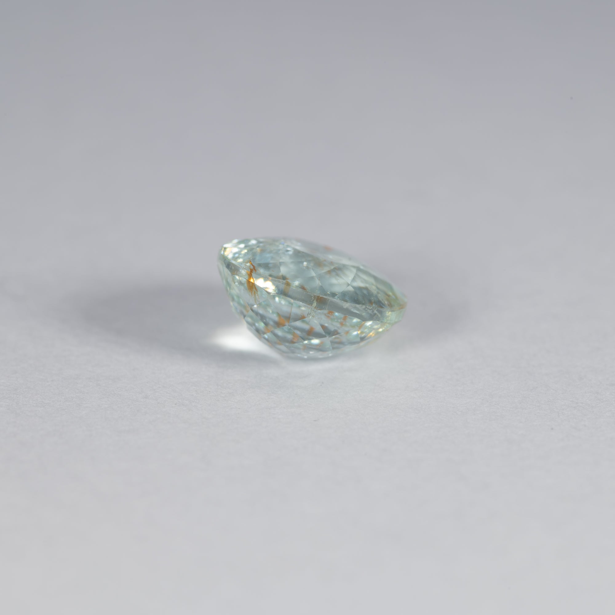 2.08 carat natural Brazilian copper-bearing Paraiba tourmaline oval, 8.4x7.6mm untreated loose gemstone – view 2