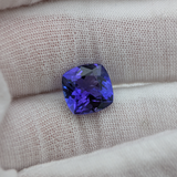 AAA Natural Vivid Blue Tanzanite 5.9 Ct Cushion Cut 11×11×6.7 mm Loose Gemstone – Fine Tanzanite for Ring or Pendant