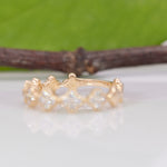 14K yellow gold diamond band
