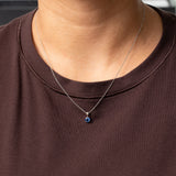 14K White Gold Kyanite Pendant