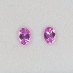 0.72 carat natural pink sapphire, oval 7x5.1mm loose gemstone