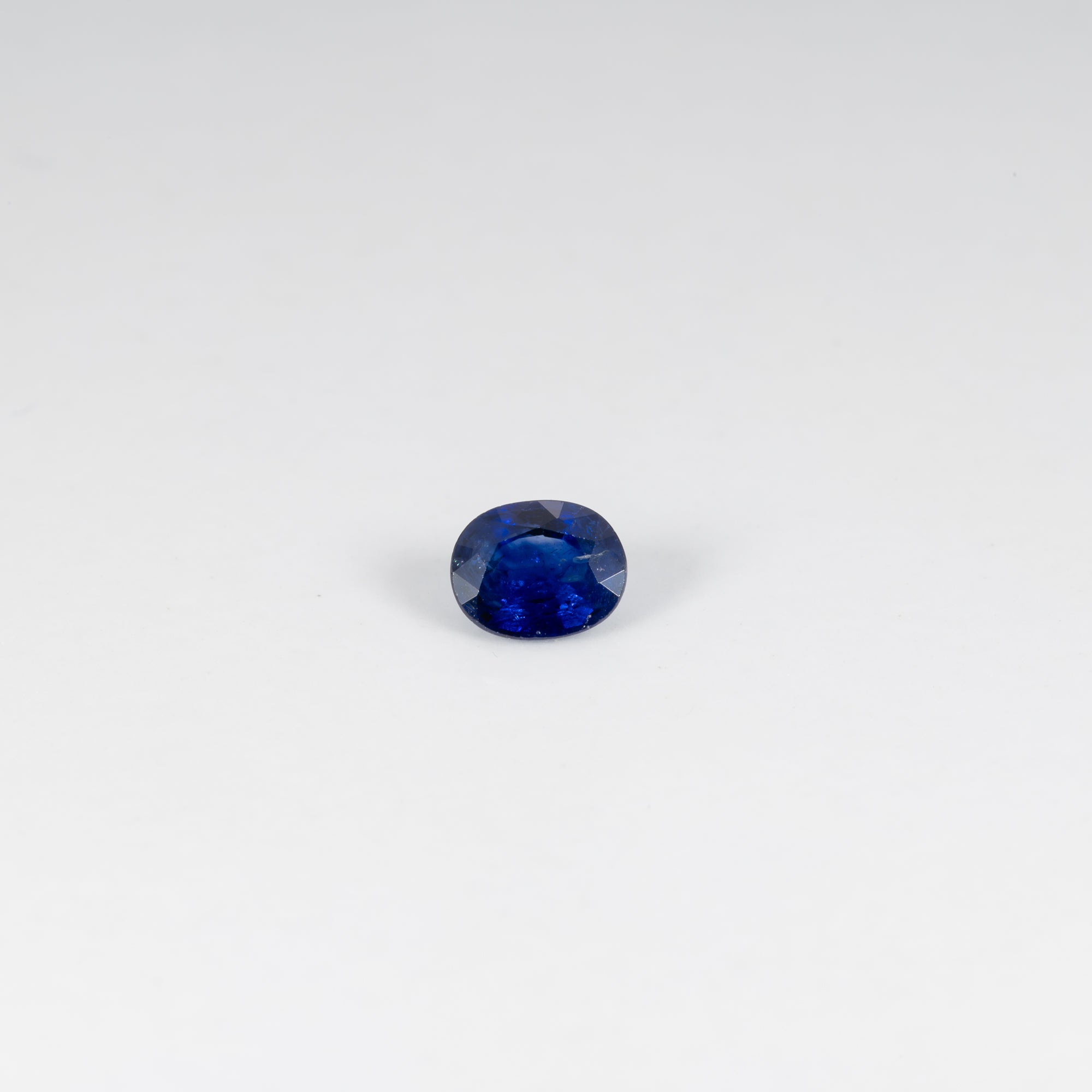 0.53 carat natural AA grade blue sapphire oval 5x4mm loose gemstone – view 2
