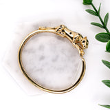 Dhriti 14K Yellow Gold Leopard Diamond Bangle