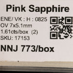 0.72 carat natural pink sapphire oval 7x5.1mm loose gemstone – view 2