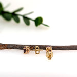 4mm Round Madagascar Rhodolite Garnet Solitaire Stud Earrings in 14K Yellow Gold