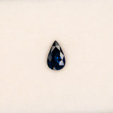 1.07 carat natural blue sapphire, pear 8.4x5.1mm loose gemstone