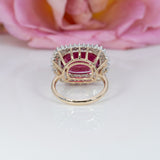 14K white & yellow gold madagascar ruby ring