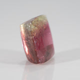 Natural Bi-Color Tourmaline 11.12ct Cushion 13mm – Untreated Loose Gemstone for Ring, Pendant & Jewelry Making – One Stone